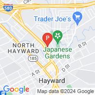 View Map of 22290 Foothill Boulevard,Hayward,CA,94541